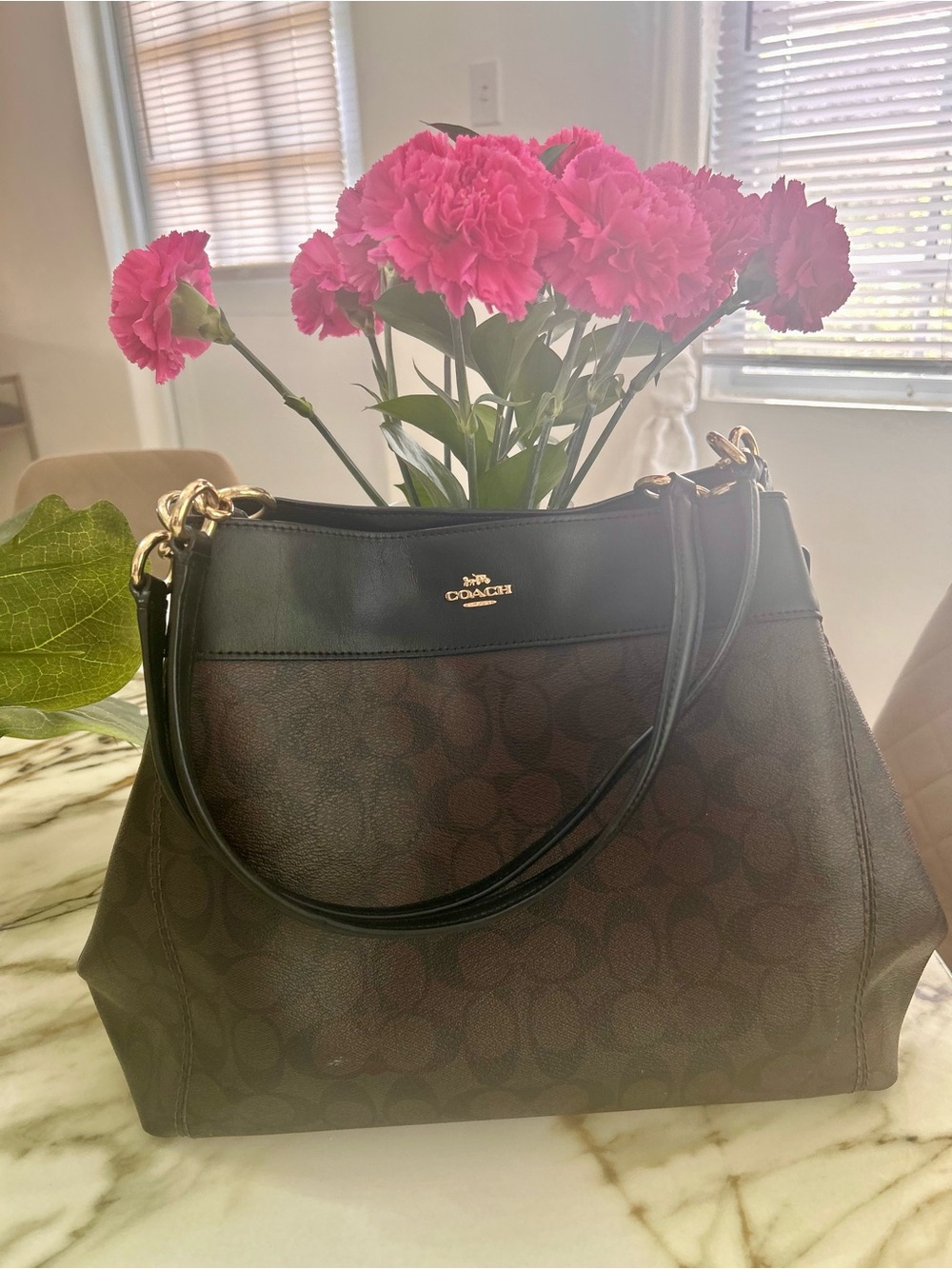 Coach New York City girl LARGE LEXY Brown and Black Preppy Shoulder Bag Y2k - Picture 9 of 9